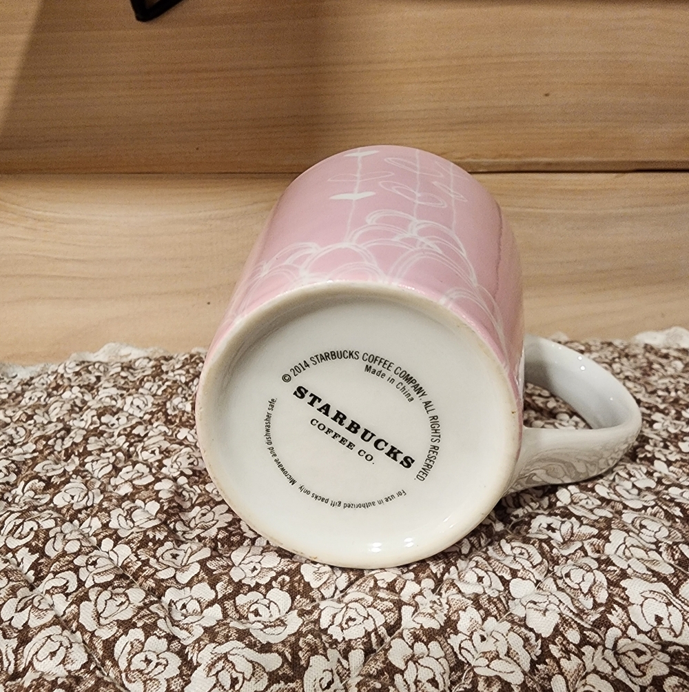 Starbucks Pink Heart Coffee Mug - Picture 4 of 4